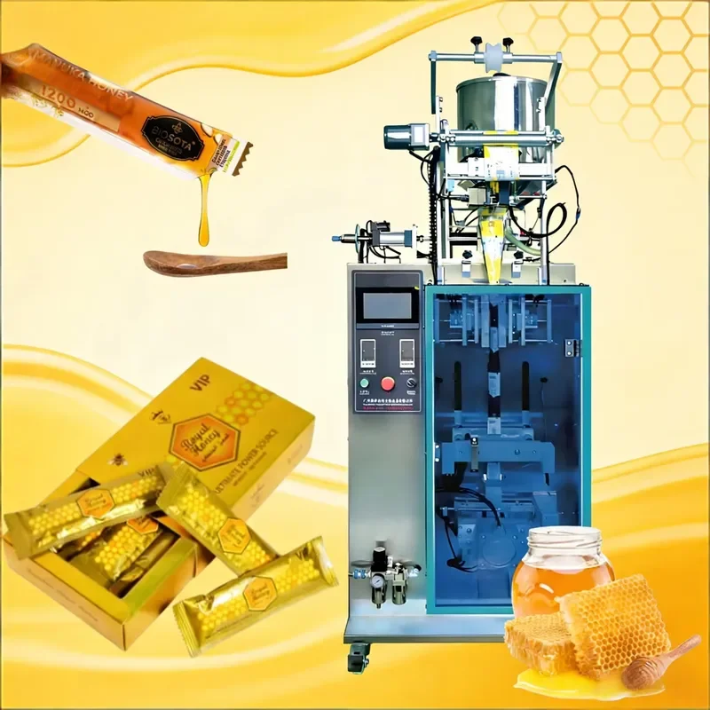 for High Speed Automatic Honey Stick Bag Packaging Machine Viscous Liquid Small Bag Filling and Packing Equipment