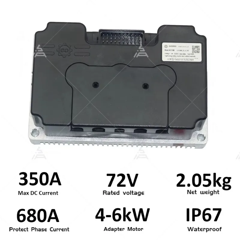 2026 Hot Sale for Bldc Motor Controller 72V 350A Max DC Current Programable Fardriver Nd72680 Controller Hall Version 5000w-6000