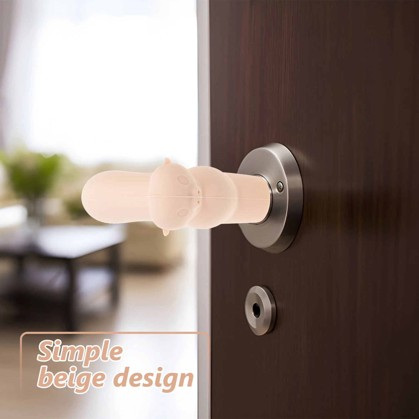 

Door Handle Protective Cover Soft Silicone Anti-Collision Handle Safety Cover for Home Baby Toddler Door Knob Protector Sleeve