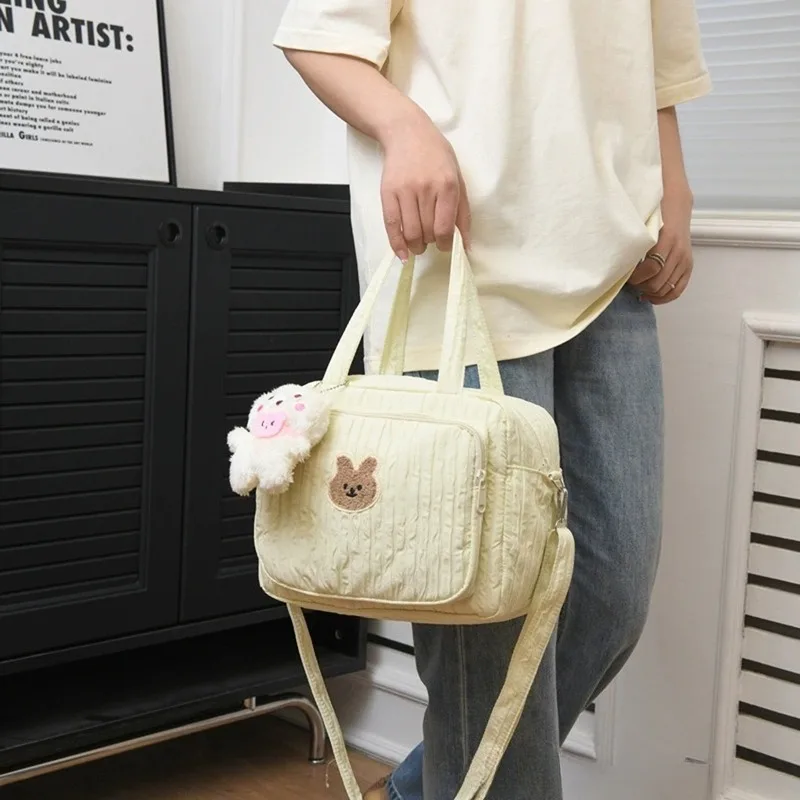 حقيبة كتف محمولة لطيف الكرتون الأم الطفل الوالدين والطفل حقيبة كتف مفردة حقيبة الأم النسخة الكورية متعددة الاستخدامات