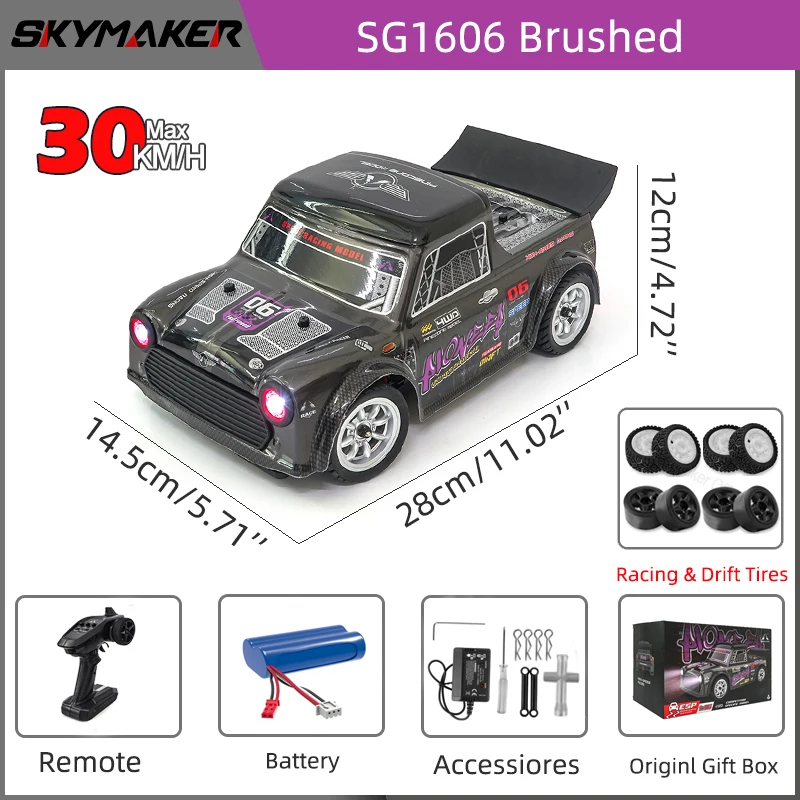 Sg1605 Sg1606 Sg1603 Sg1604 Pro 1/16 Rc Auto Hoge Snelheid 2.4G Borstelloze 4wd 1:16 Drift Afstandsbediening Raceauto Speelgoed Voor Jongens