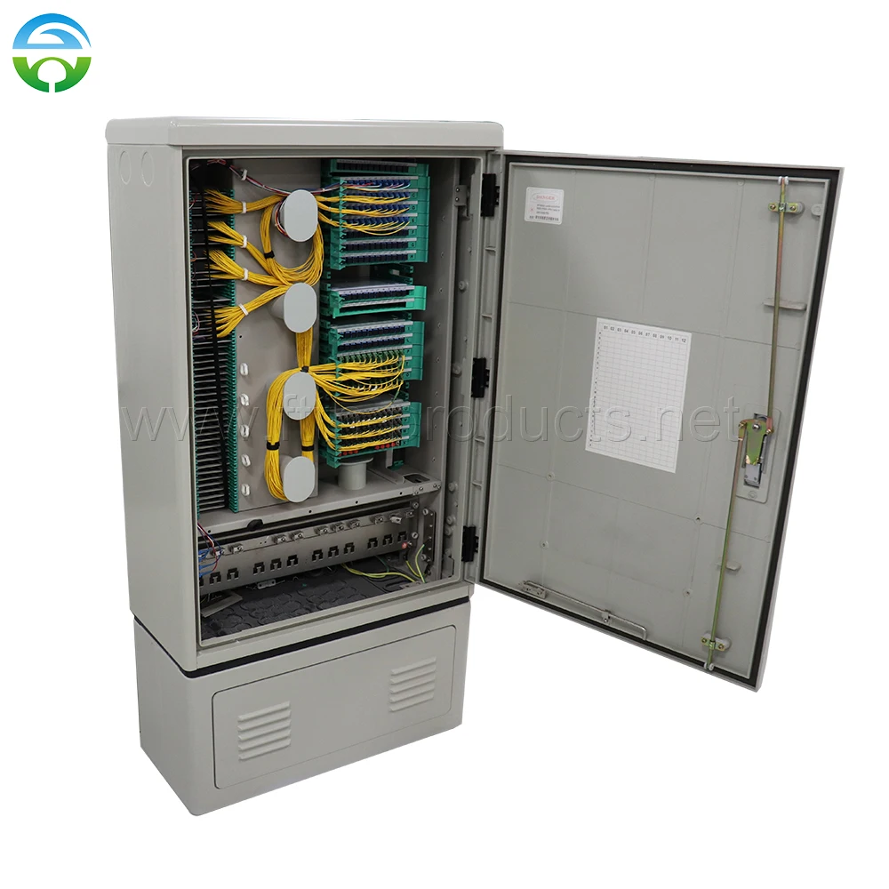 Outdoor Fiber Optical Cabinet Cable Including Splice Module, 288 Core, HY-18-C288E