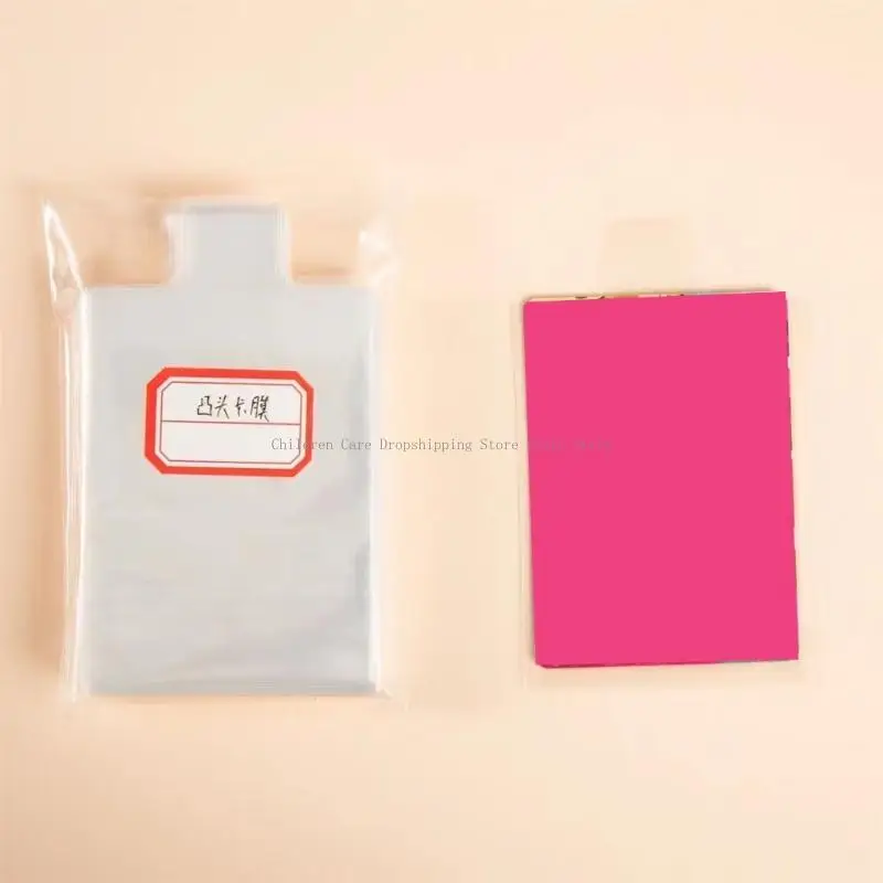 

100 шт. прозрачные защитные пленки с рельефной надписью, раздвижной язычок для отображения карт