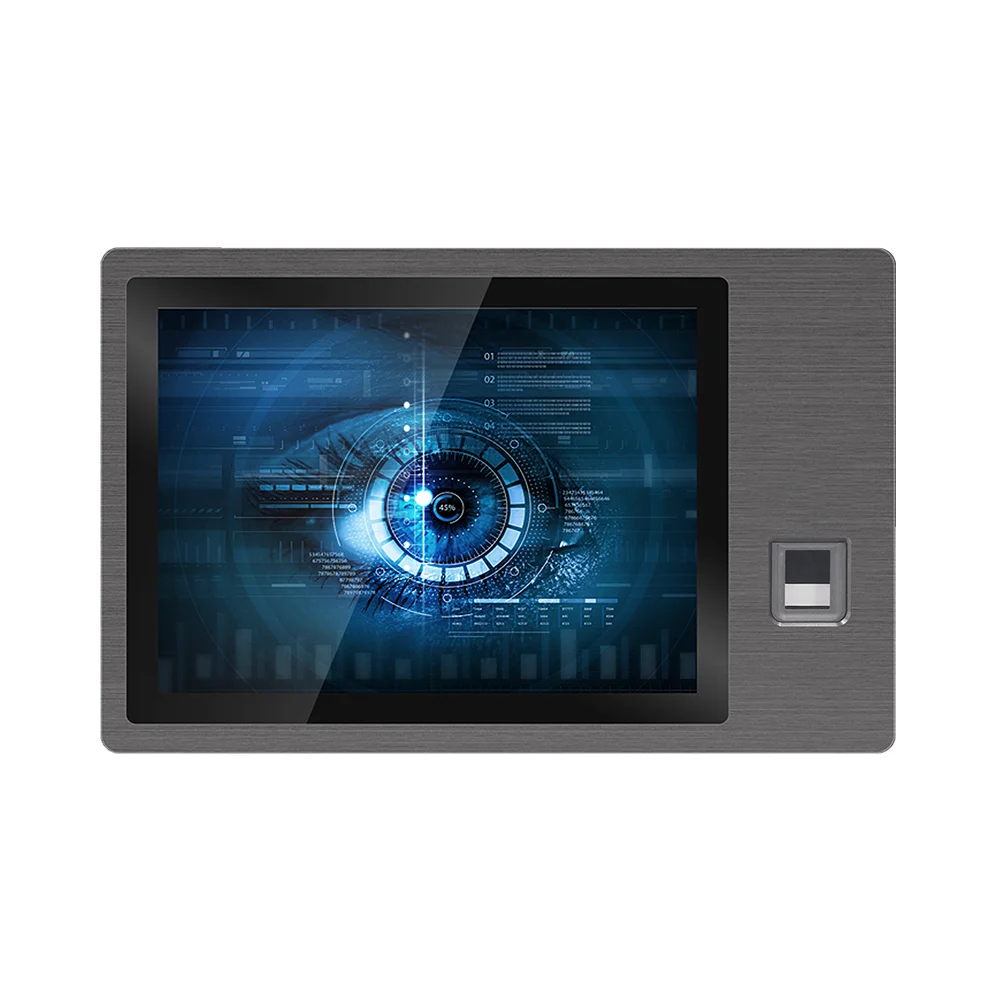 شاشة HMI مقاس 10.1 بوصة، لوحة شاشة صناعية متعددة اللمس، كمبيوتر Linux Android Win مع شاشة واسعة