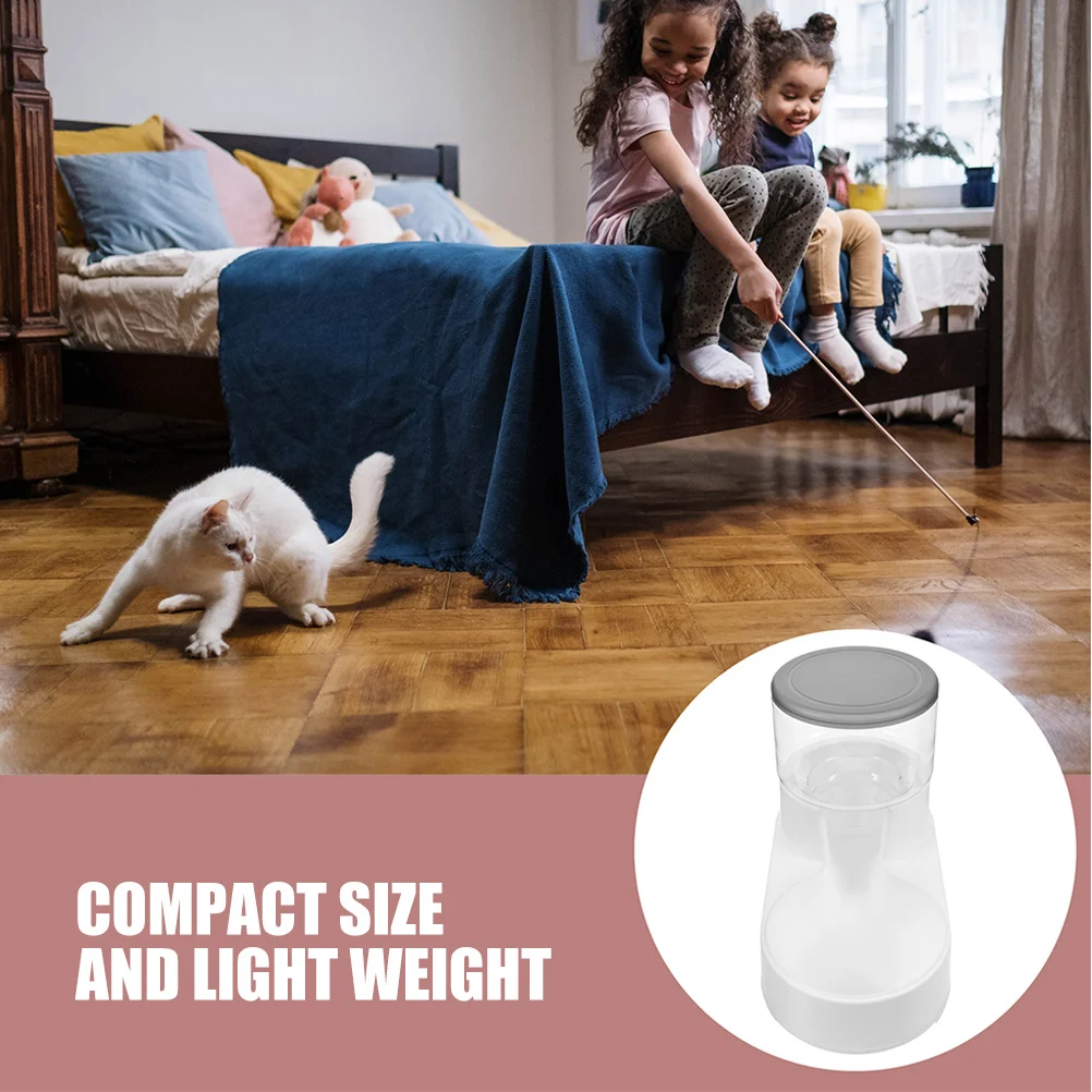 2 قطعة موزع مياه التغذية المواد البلاستيكية مقاومة للضغط تصميم مدمج مستلزمات الحيوانات الأليفة مساعد موزع مياه القط #1