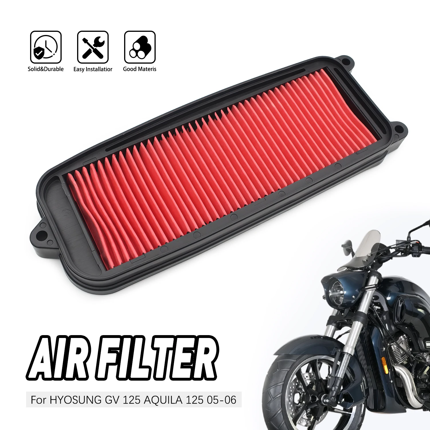 

For HYOSUNG GV 125 AQUILA 125 2005-2006 motorcycle parts air filter element replacement original accesorios moto