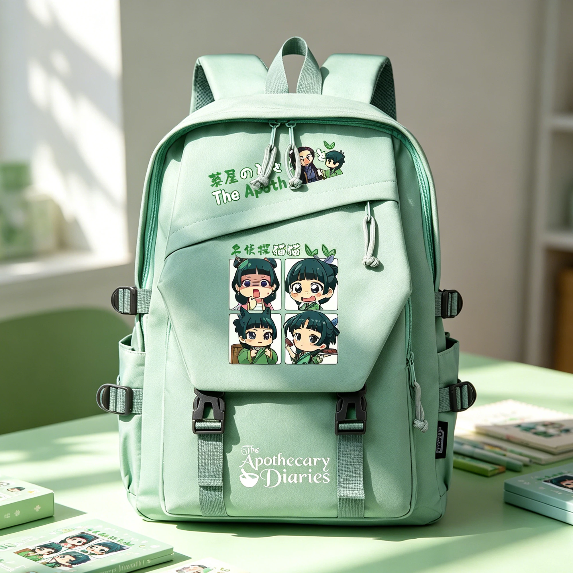 

Anime The Apothecary Diaries Students Cartoon School Bags Laptop Backpack Girls Bookbag Travel Bagpack Casual Shoulder Bags