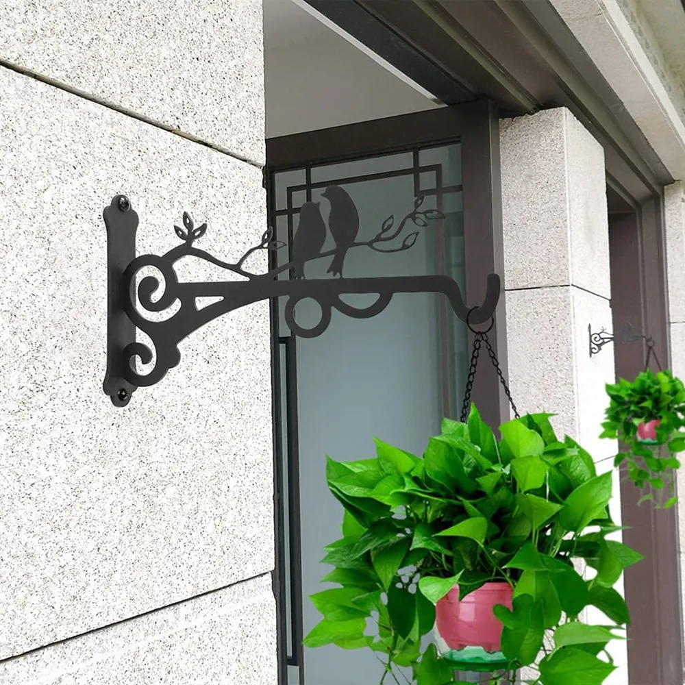 Hot Selling Iron Wall Hanging Bracket, Flower Rack Balcony Bird Flower Pot Hanging Bracket Hook Hanging Bracket Wall Bracket