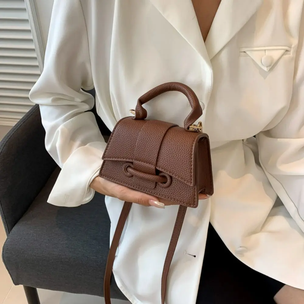 بو الجلود حقيبة رسول Crossbody للسيدات ، حقيبة يد الهاتف مربع صغير ، بو الجلود حقيبة الكتف ، لون الحلوى