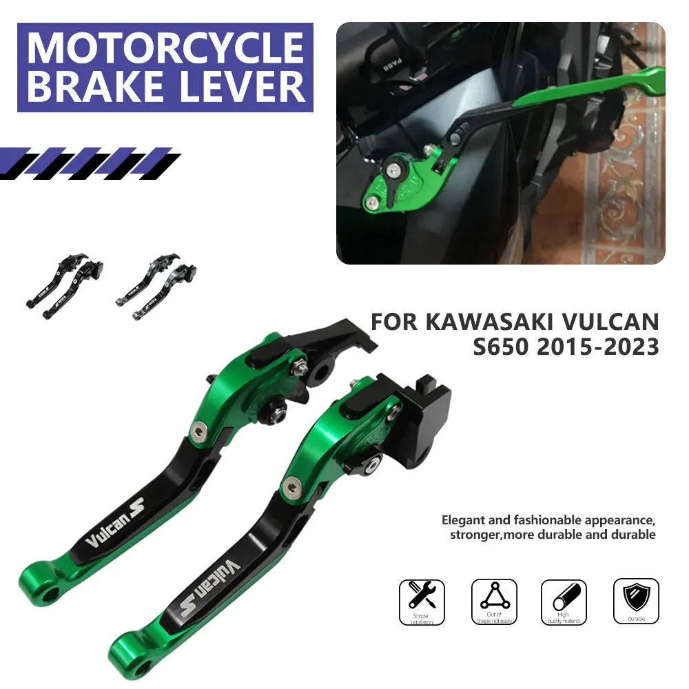 

For Kawasaki Vulcan S650 Motorcycle Brake Clutch Lever Extendable Folding Handle 2015 2016 2017 2018 2019 2020 2021 2022 2023