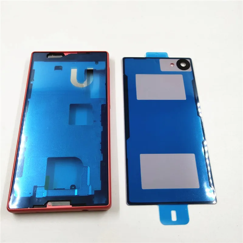 Full Housing Middle Frame For Sony Xperia Z5 Compact E5803 E5823 Battery Door Cover Side Button With Logo