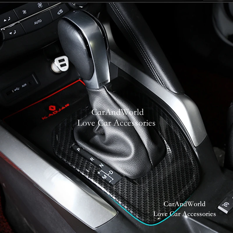 For Renault Kadjar 2016-2020 Interior Gear Shift Box Panel Cover Trim ABS Chrome Decoration Sticker Car-Styling Accessories