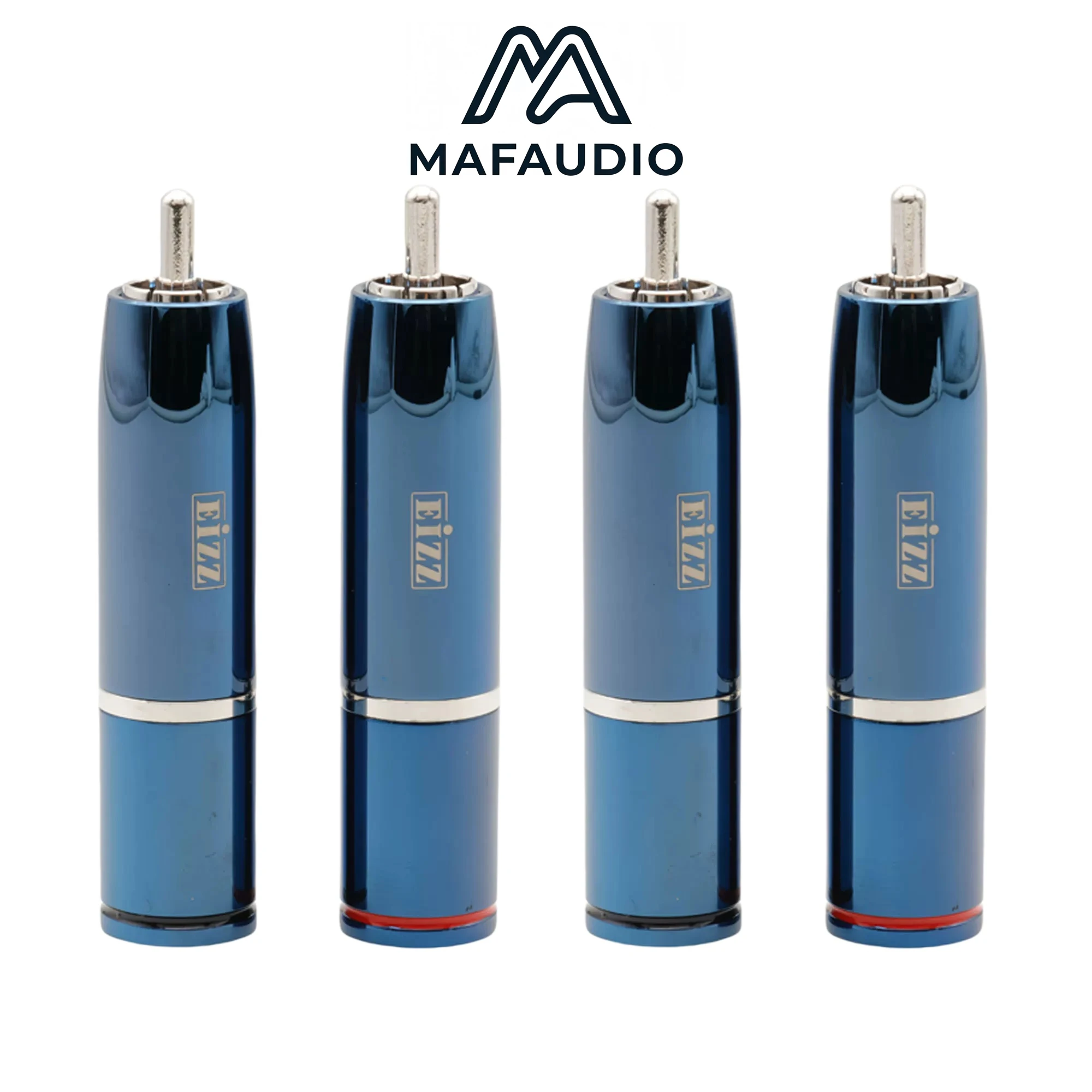4pcs EIZZ 7N OCC Single Crystal Copper RCA Plug High Purity Copper Core HiFi Audio Signal Terminal DIY Interconnect Cable