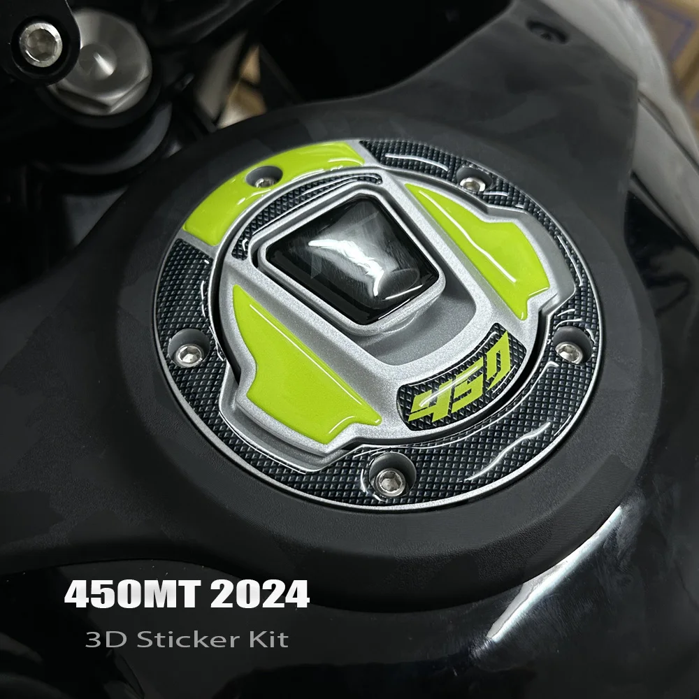 450mt Accessories Motorcycle 3D Gel Sticker Tank Cap Protection For CFMOTO 450MT 450 MT 2024-