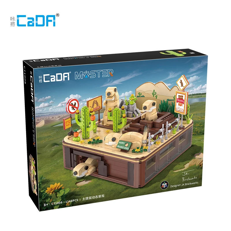 Cada 1148Pcs Woestijnstad Retro Groundhog Bouwstenen Vrienden Mechanische Aandrijving Onderwijs Bakstenen Speelgoed Kinderen Geschenken