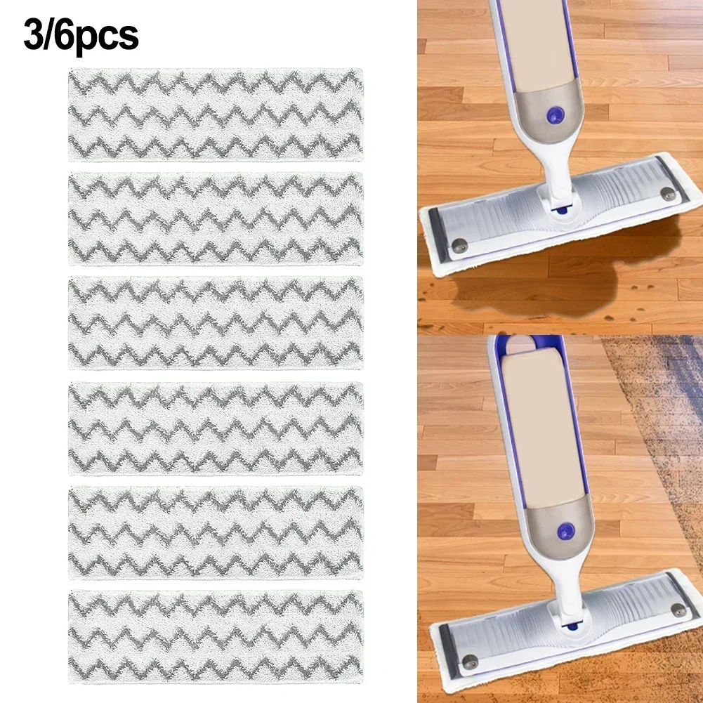 

3/6pcs For PowerMop Upgraded Spray Mop Refills Pads For PowerMop Household Microfiber Accessories