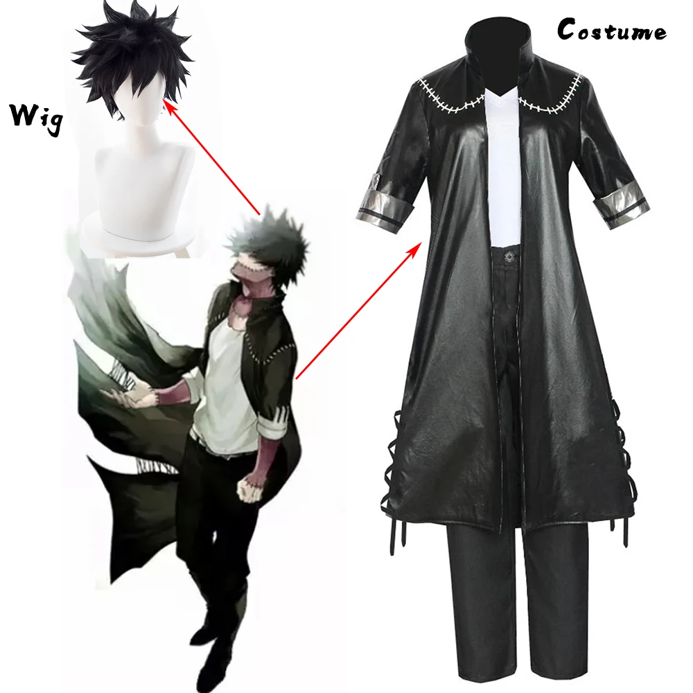 Anime Boku no Hero Academia Cosplay OCHACO URARAKA Dabi Cosplay Costume Jacket Coat T Shirt Suit Halloween