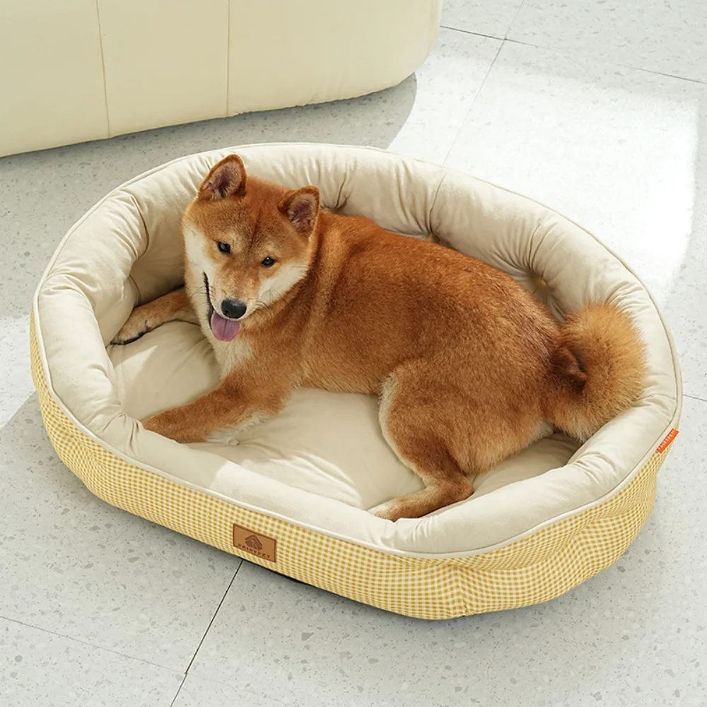 

Pet Nests Dogs Cats Bed Warm Comfortable Kennel Mat with Removable Washable Cover Non-Slip Bottom Sleeping Sofa Dog Accessories