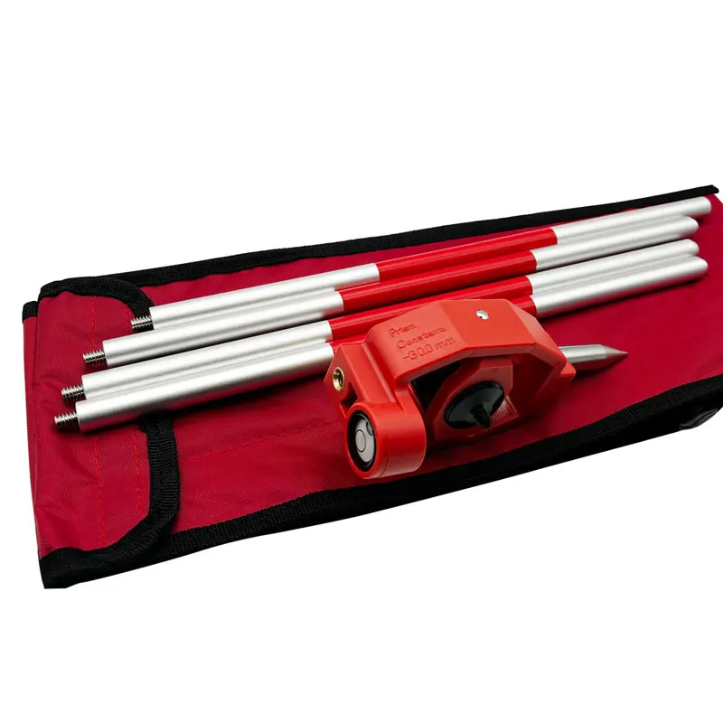 

GMP111 Mini Prism With Aluminium Alloy 4 Poles For Leica total Stations Surveying Offset -30/0 /+17.5mm