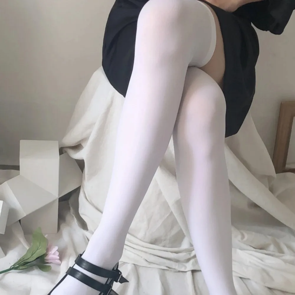 Warm halten Frauen über Kniestrümpfe Oberschenkel hohe Socken Mädchen schwarz weiß Knie halbe Strümpfe Frauen, Mädchen lange Socken Packung mit einem Paar – Detail 5