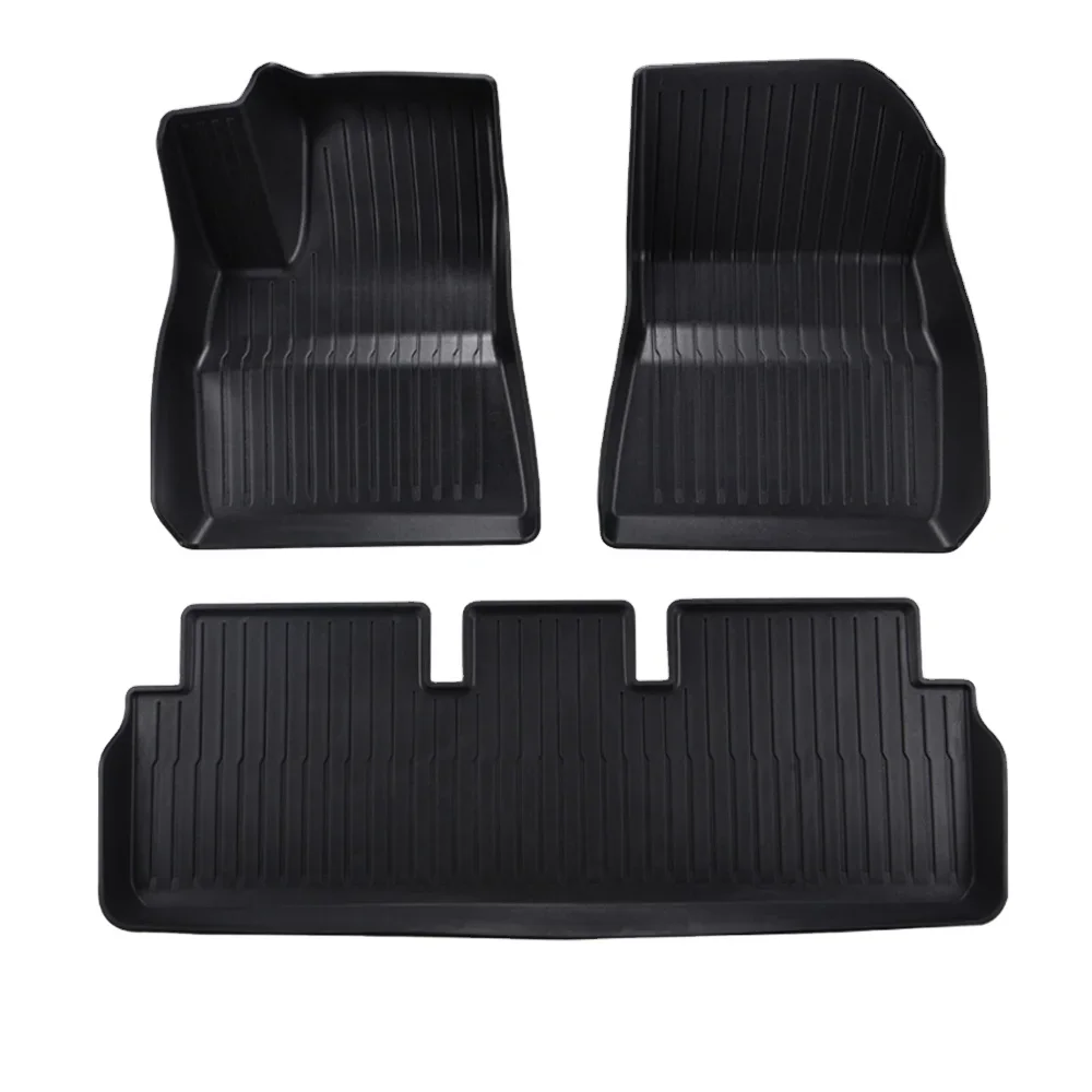 

TPE Floor Mats Floor Liner All-Weather Anti-Slip Rear Trunk Cargo Mats Heavy Mat