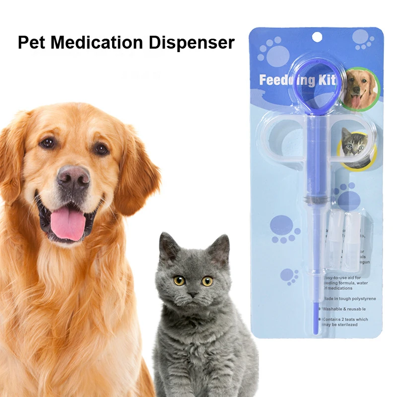 3Pcs Pet Pill Shooter Pill Popper for Cat Dog Pill Shooter Pet Feeding Dispenser Tool for Small Animal Pet Feeding Push Pull
