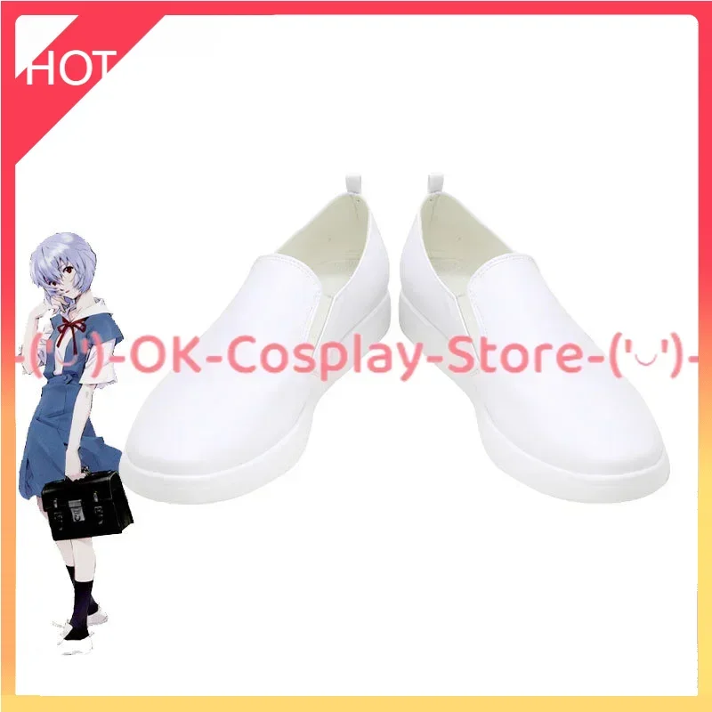 

Ayanami Rei Cosplay Shoes EVA Cosplay Boots PU Leather Shoes Halloween Carnival Prop Custom Made