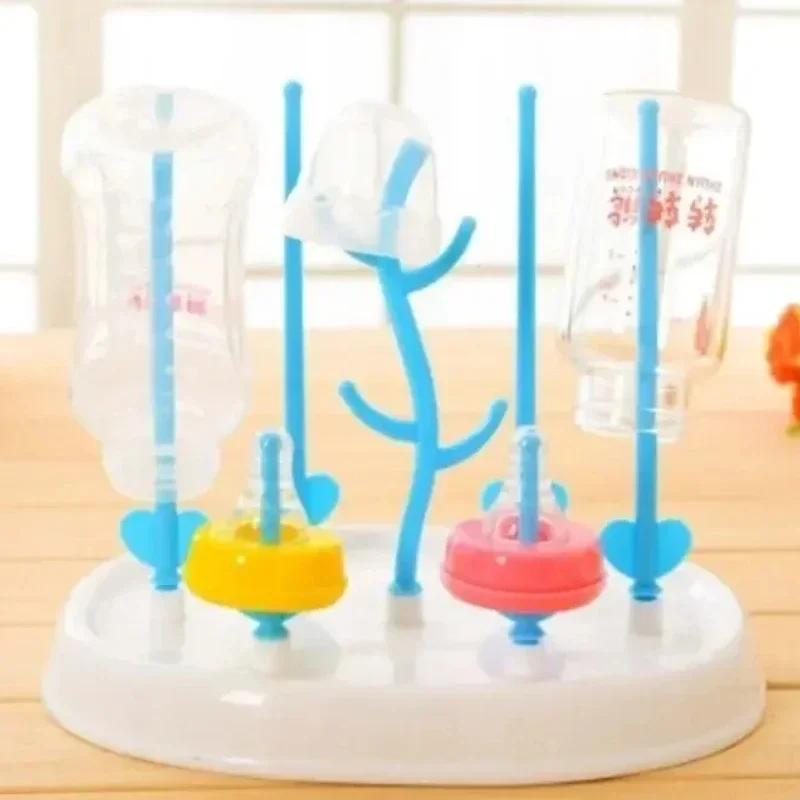 Baby Bottle Drying Rack Household Multifunctiona Tree Shape Secure Milk Bottle Dry Airing Shelves Shelves for Storage Organizer