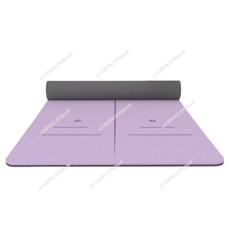 Wide and thickened tpe fitness mat 183* 61 *0.6cm yoga at non-slip household skipping rope floor  gymnastics