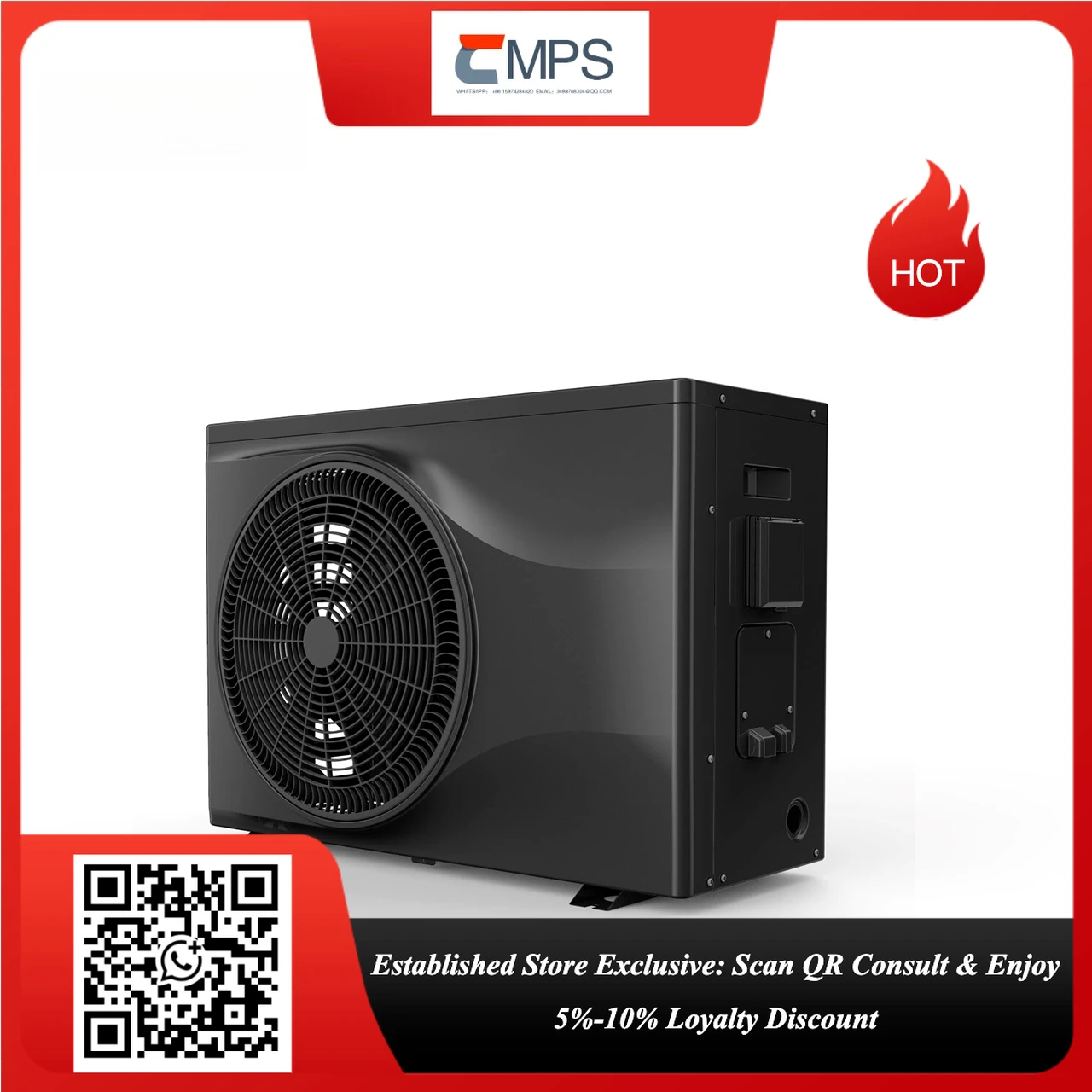 2026 OEM ODM R32 DC Inverter Pool Heat Pump Heating Cooling Built‑in WiFi, Confirm Power Before Order