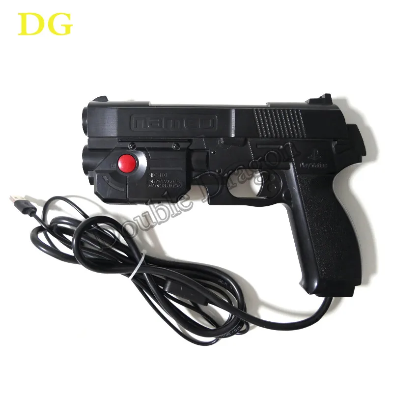 Time crisis 1 Light Gun Modified To USB Light Game Used For PC With 4 Sensors Arcade Game DIY Parts With Motor Vibration