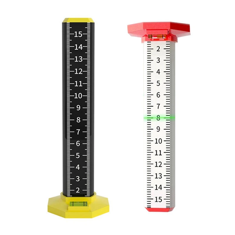 2Pcs Ceiling And Floor Tile Height Ruler, Measuring Ruler With Magnetic Base, Measuring Ruler, Suspended Ceiling