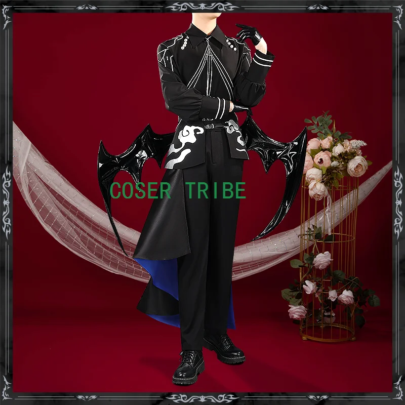 COSER TRIBE Vtuber Shikinagi Akira Cosplay Costume Cos Game Anime Party Uniform Hallowen Play Role Clothes Clothing