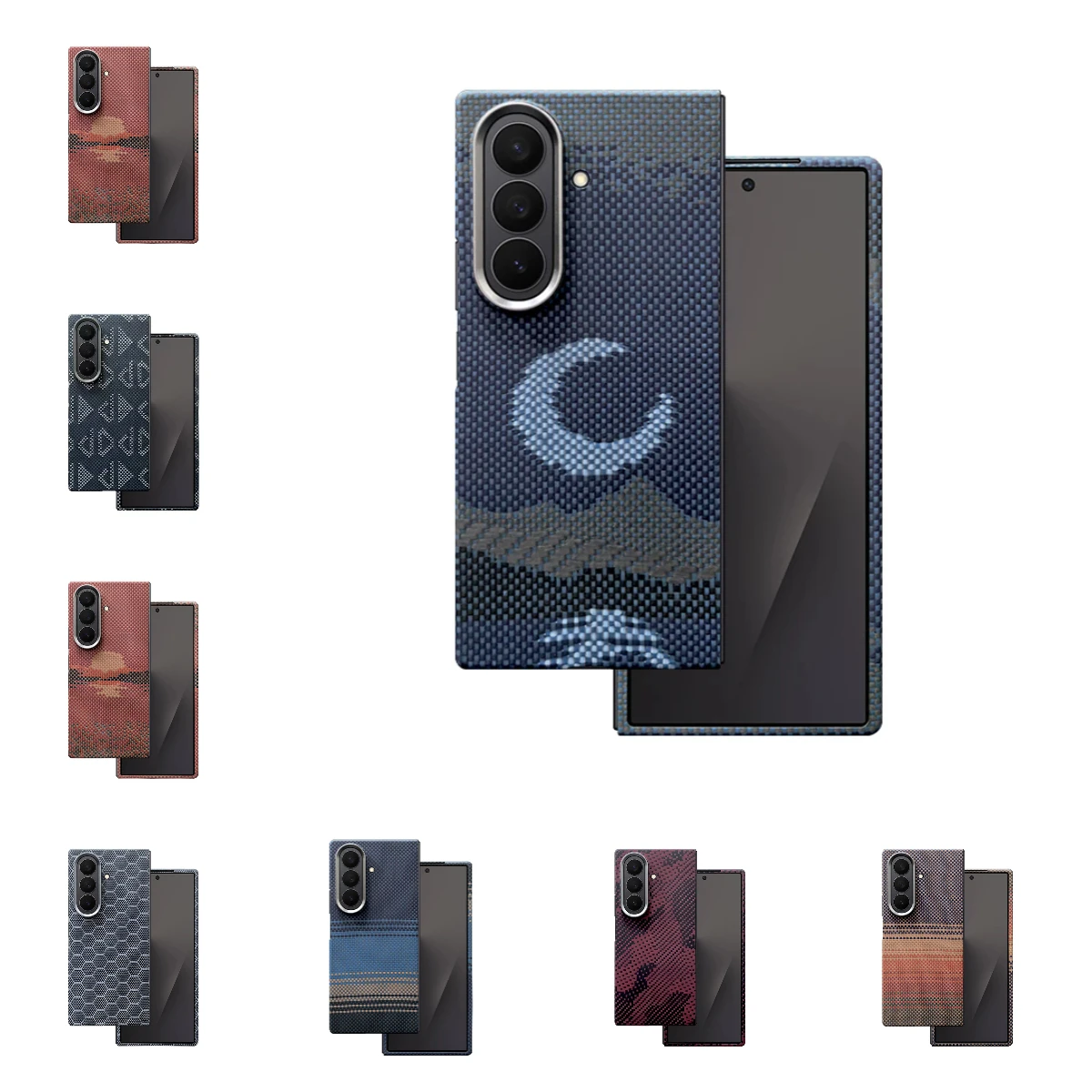 

Z Fold7 Case Carbon Fiber Aramid Magnetic Case for Samsung Galaxy Z Fold 7 Shell Cover Mobile Phone Accessories for Magsafe