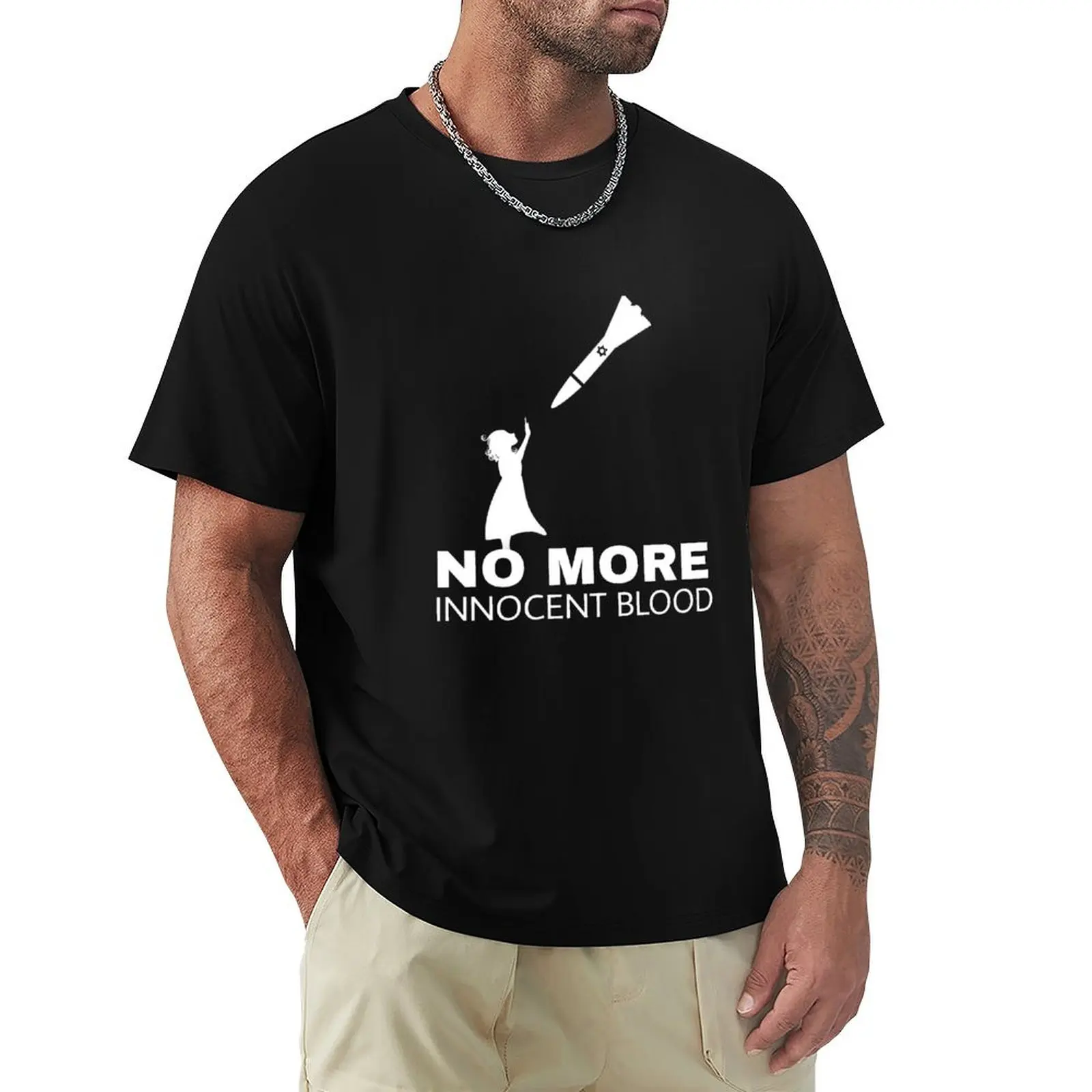 NO MORE INNOCENT BLOOD T-SHIRT T-Shirt plus sizes plus size tops heavy weight t shirts for men