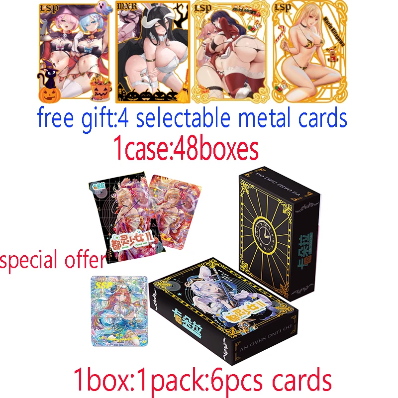 Bargain Price DuLing Maiden Collection Card Goddess Story Swimsuit Bikini Booster Box Tcg Card For Children Gift Toy