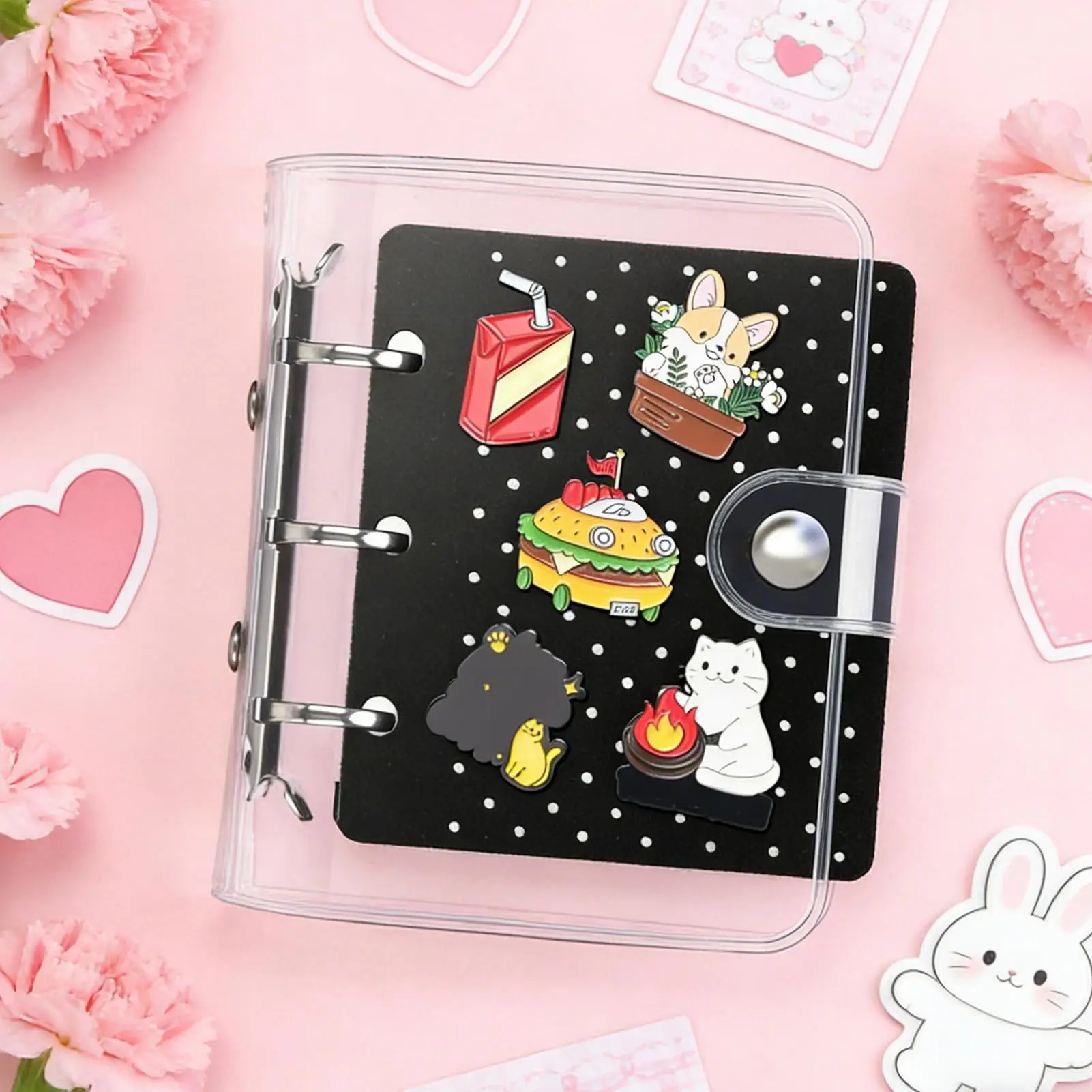 Pin Book Felt Portable Foldable Portable Jewelry Rack Multifunctional Ring Holder Pin Holder Book For Ring Necklace Bracelets
