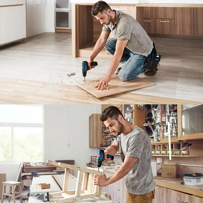 Imagem -04 - Bosch-furadeira Elétrica Multifuncional sem Fio Chave de Fenda Home Faça Você Mesmo Conjuntos de Ferramentas Elétricas Recarregável Gsr 120-li 12v