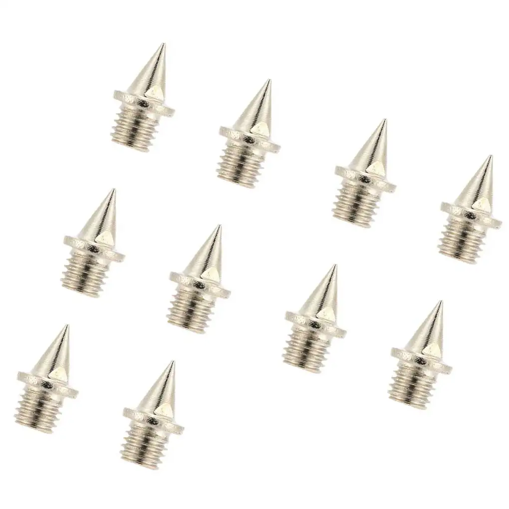 10Pcs Anti-skidding Track Spikes Professional Practical Pyramid Shoes Spike Shoe Pin Durable Shoes Nail Stainless Steel