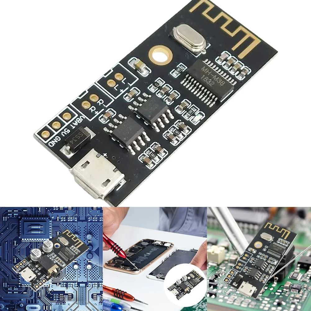 

MH-MX8 MP3 Wireless Audio Receiver Module HIFI Bluetooth-Compatible 4.2 Lossless Decoder Board M18 M28 M38 DIY Refit Loudspeaker