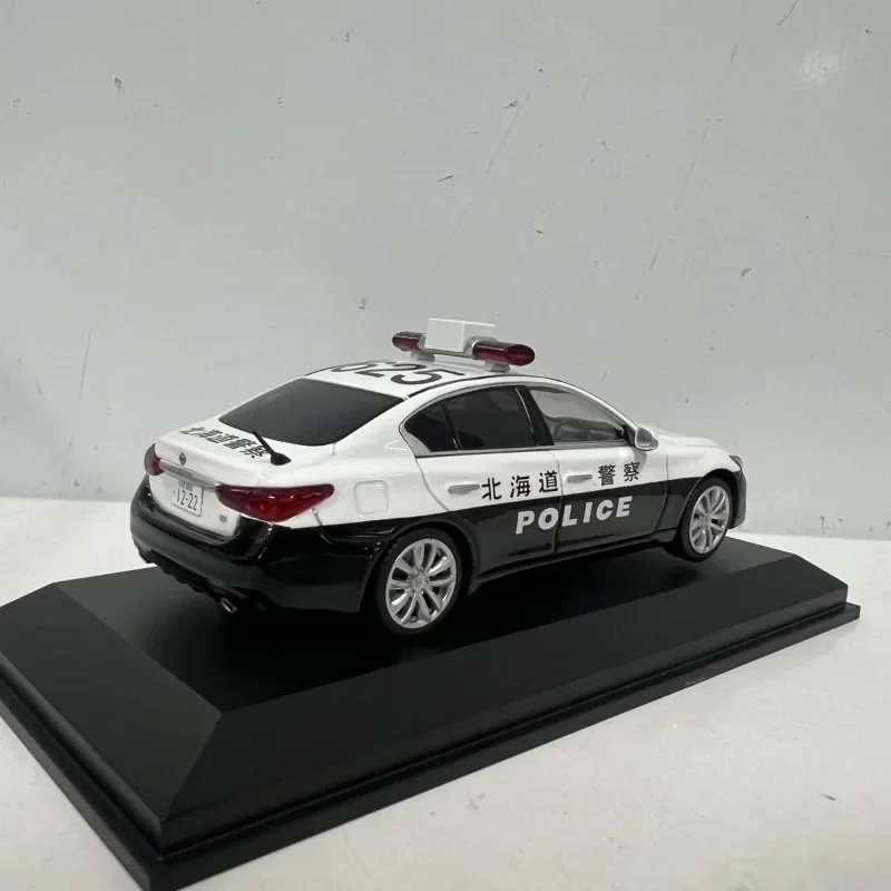 Diecast 1/43 Schaal Nissan Skyline GT V37 Politieauto Model Hokkaido Transport Ministerie Motor Politieauto Model Collectie Ornament