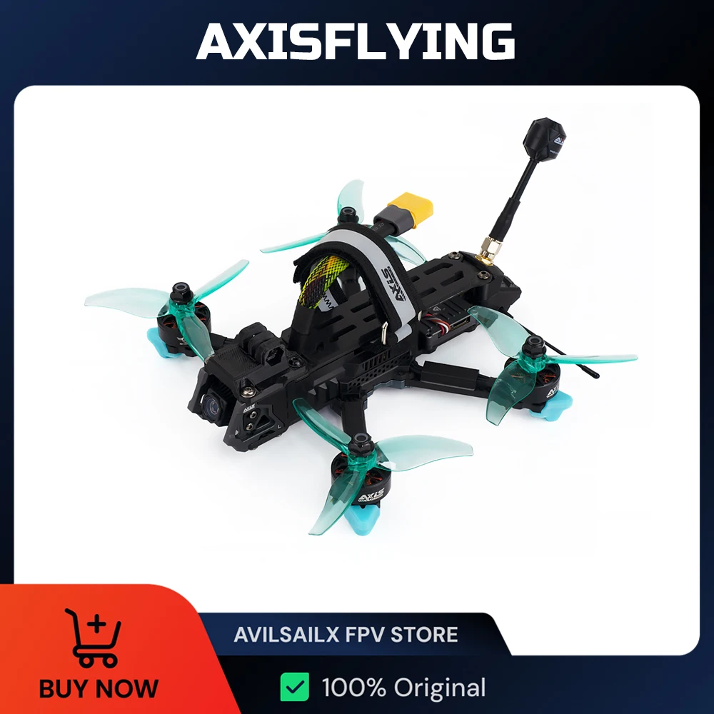 

3,6-дюймовый FPV-дрон Axisflying Manta для аналогового ELRS/TBS с GPS, кинематографический дрон дальнего действия для фристайла