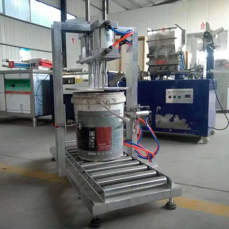 HCY Multifunctional pedal capping machine, white paint barrel capping machine, antifreeze capping machine