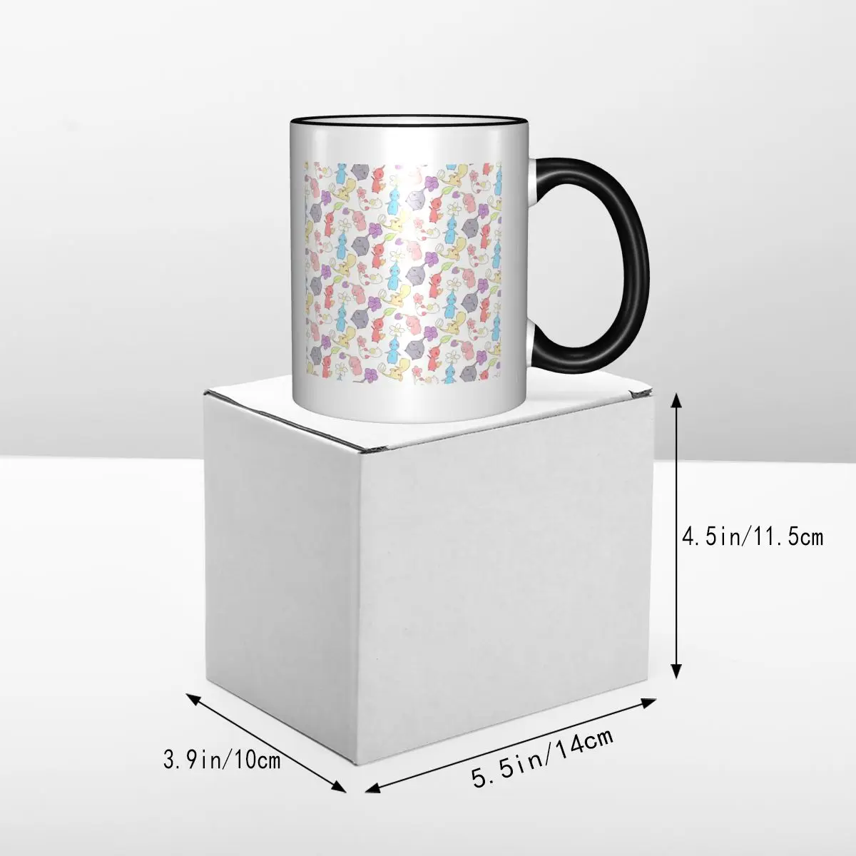 Pikmin Pattern Mug Funny Ceramic Coffee Cups Tea Mugs Milk Cup Drinkware Gifts for Woman Man