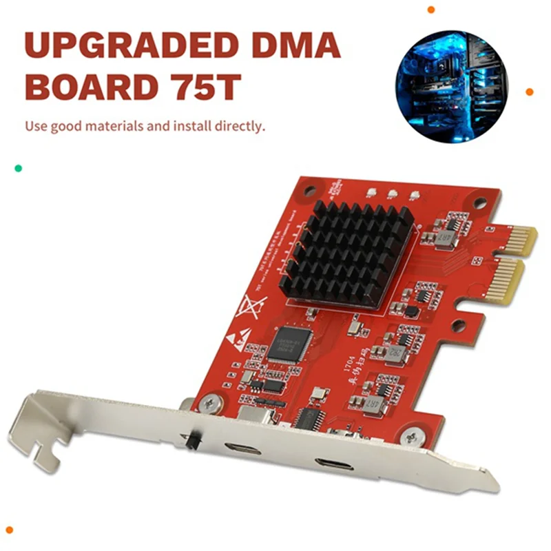 ABSQ-FPGA DMA Board Cap 75T Cap DMA 75T +ESP32-S3 MAKCM For Arduino Development Board High-Performance DMA Card Direct Memory Ac