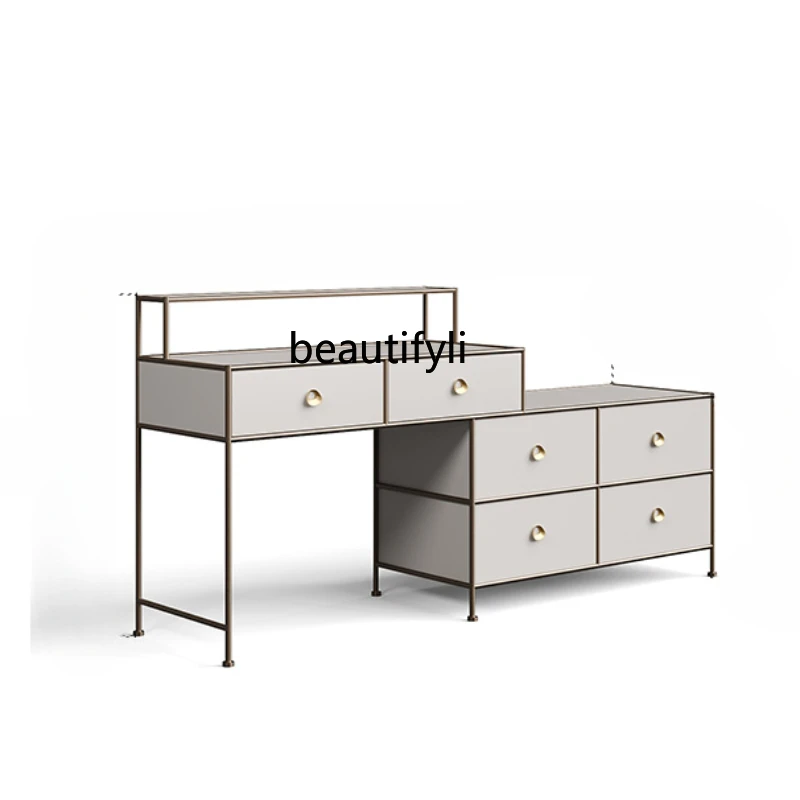 

Designer Modern Minimalist Dresser Sideboard Cabinet Light Luxury Art Creative Hardware Desk Set