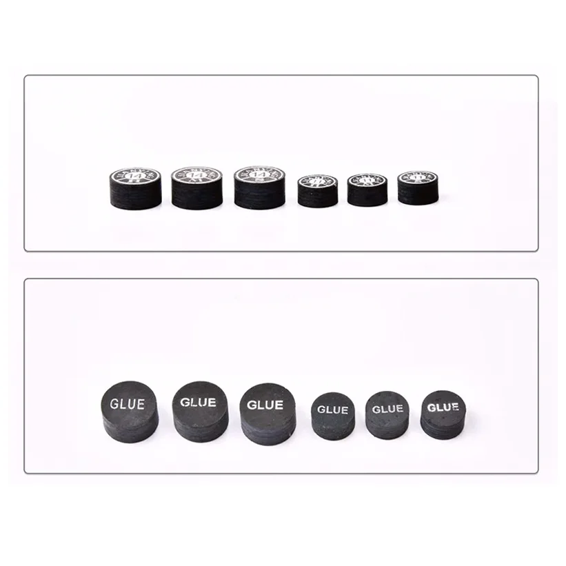 YFen جودة ممتازة 1/2 طرف جديلة البلياردو مكون من 9/6 طبقات من جلد الخنزير 11 مم/14 مم، S/M/H، ملحق البلياردو لعصا البلياردو