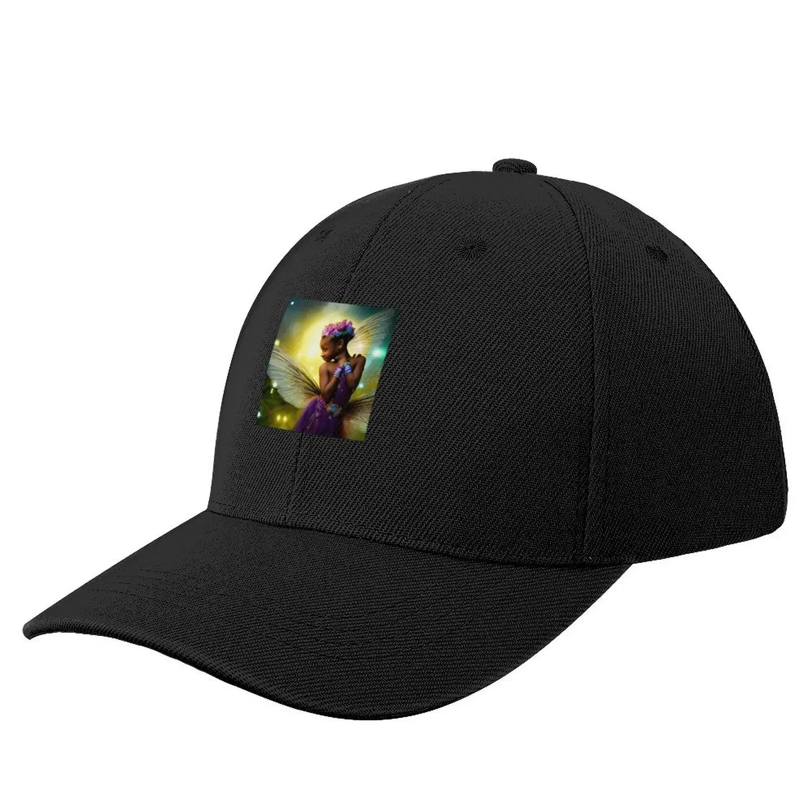 Cute African American Fairy Baseball Cap Golf birthday Women's Golf Clothing Men's