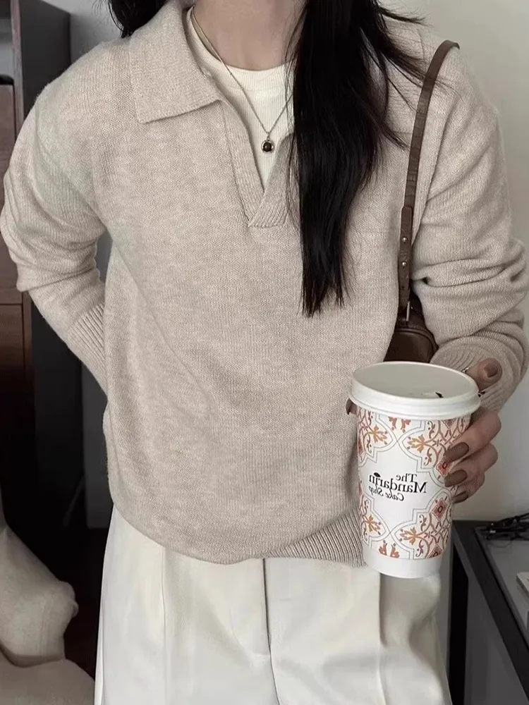 Ele ort Knit Sweater Women's Autumn Winter Inner Wear  irt Sle Casual Faion Top Quali Material