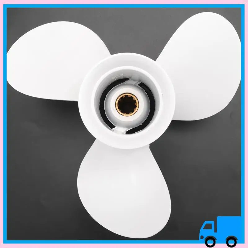 

Прочный 664-45945 664-45945-00-EL 9 7/8 X 10 1/2 пропеллер для Yamaha 20HP 30HP белый 3 лопасти 10 шлицевых зубьев R вращение